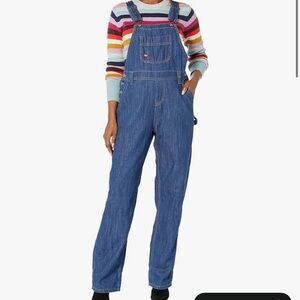 Dickies Women's Blue Denim Overalls